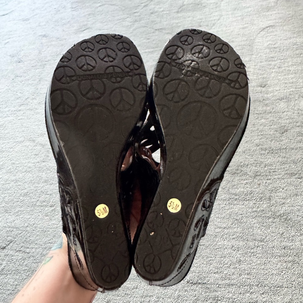 Donald J. Pliner Black Wedges - Picture 3 of 5